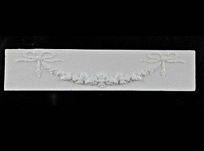 Applikation, gips 7,2 x 1,6 cm