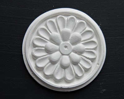 Rosette, gips Ø:4,8 cm
