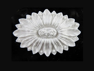 Rosette, gips 5,5 x 4,0 cm