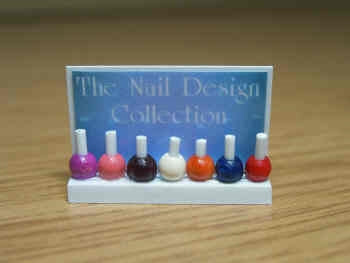 Neglelak display m/ 6 flasker