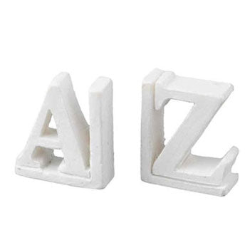 A-Z bogstøtter, Resin
