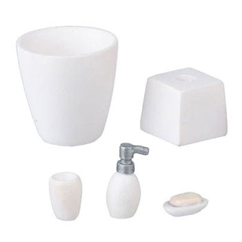 Bad accessory, Resin, hvid 5 dele