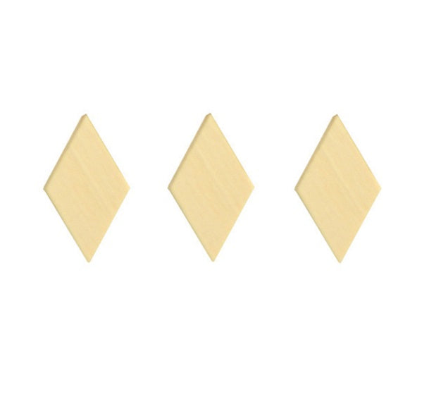 ,,Diamant udsmykning" træ 50 stk.
