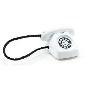 Telefon, hvid