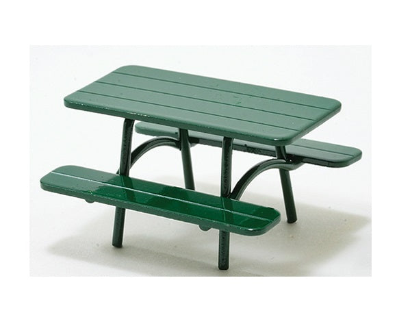 Picnicbord, gøn metal Skala 1:24