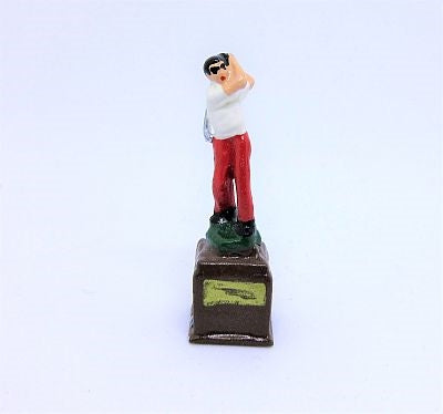 Golf trofæ, håndmalet