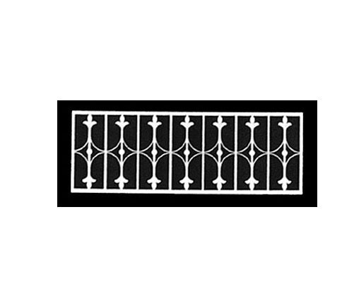 Porch Rail , laserskåret træ  182x62 mm