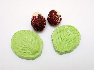 Form til fremstilling af radicchio  (Rødbede) blad # 3 (2 dele)