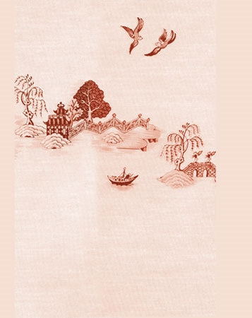 Tapet ,,China Grove Mural Burgundy"