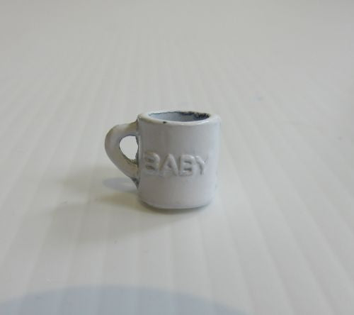 Baby krus hvid, håndlavet metal