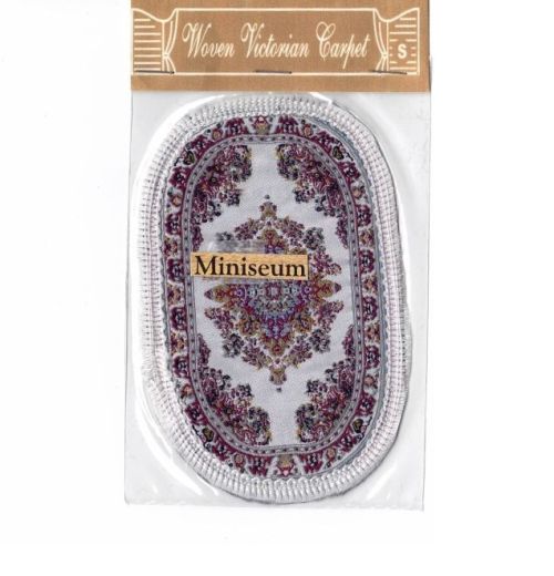 Vævet Victorian oval tæppe