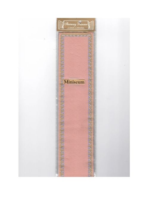 Tæppeløber, beige- rosa