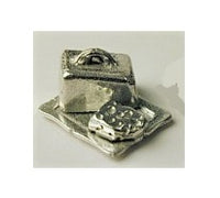 Osteklokke m/ ost umalet metal