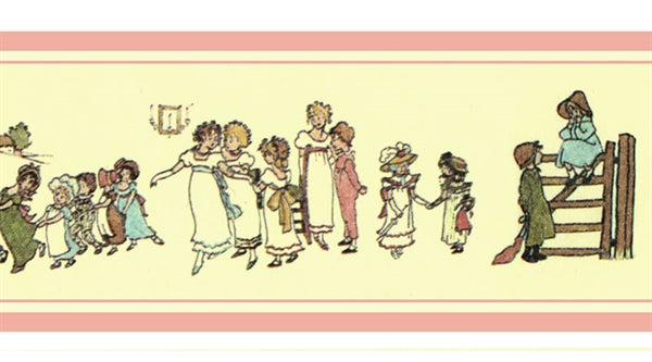 Kate Greenaway frise, pink