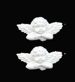 Appliques 2 stk. 4,2 x 2,2 cm