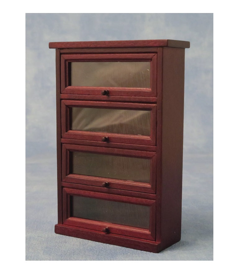 Væg display cabinet Mahogny m/ ,,glas,, låger.