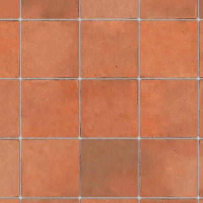 Gulv fliser, Terracotta, præget karton, store fliser ( 3 x 3 cm)
