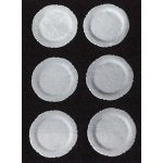 Tallerkner store 6 stk. metal